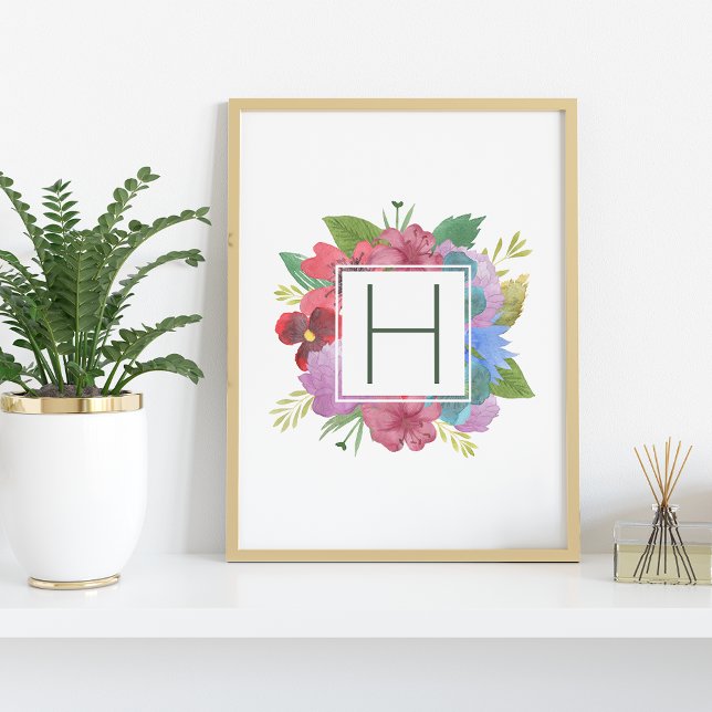 Wildflower Bouquet Monogram Poster (Creator Uploaded)