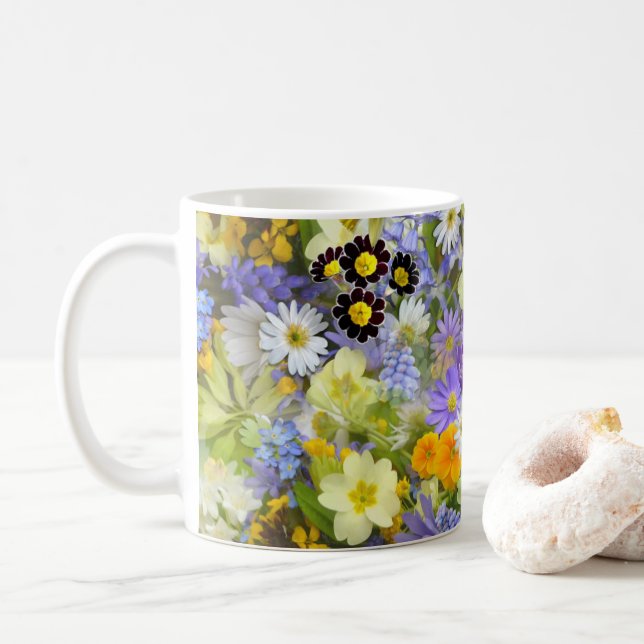 Wildflower Bouquet Mug (With Donut)