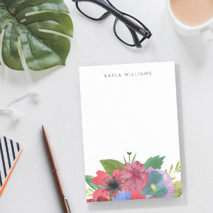 Wildflower Bouquet Personalised Post-it Notes