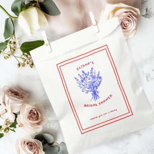 Wildflower Bouquet Rustic Whimsical Bridal Shower  Favour Bags