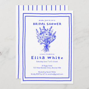 Wildflower Bouquet Rustic Whimsical Bridal Shower Invitation