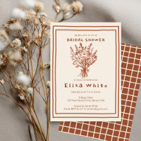 Wildflower Bouquet Rustic Whimsical Bridal Shower