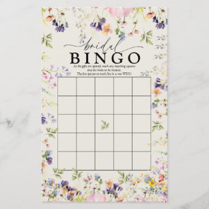 Wildflower Bridal  Bingo   Games