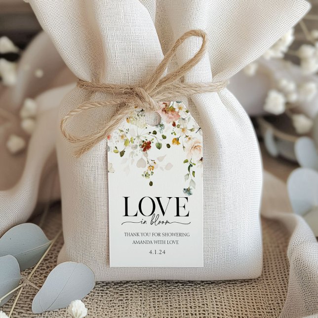 Wildflower Bridal Shower Favour Gift Tag (Creator Uploaded)