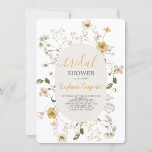 Wildflower Bridal Shower Invitation