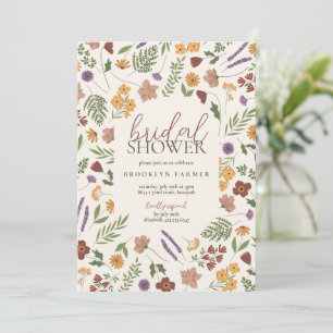 Wildflower Bridal Shower Invitation