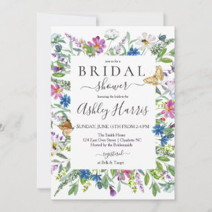 Wildflower Bridal Shower Invitation
