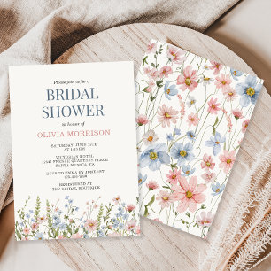 Wildflower Bridal Shower Invitation