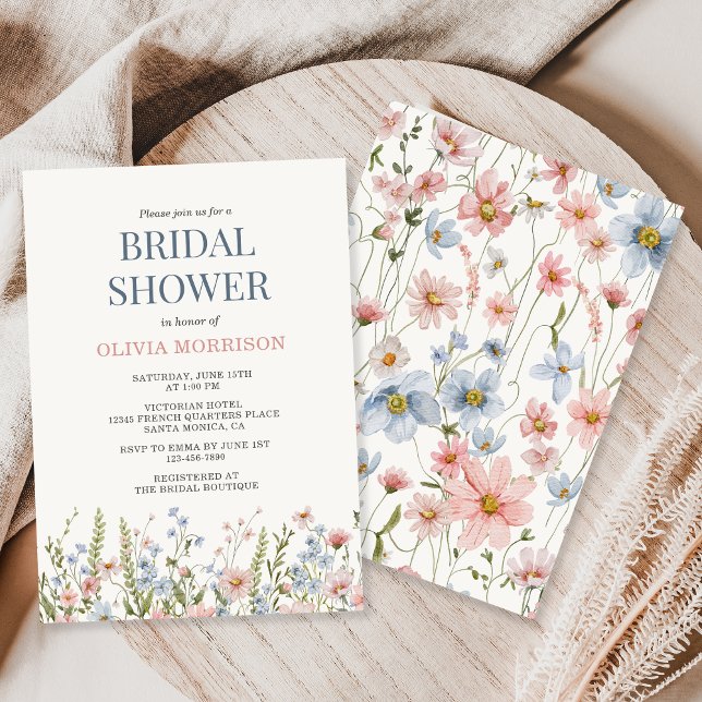 Wildflower Bridal Shower Invitation (Creator Uploaded)