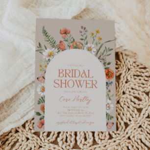 Wildflower Bridal Shower Invitation
