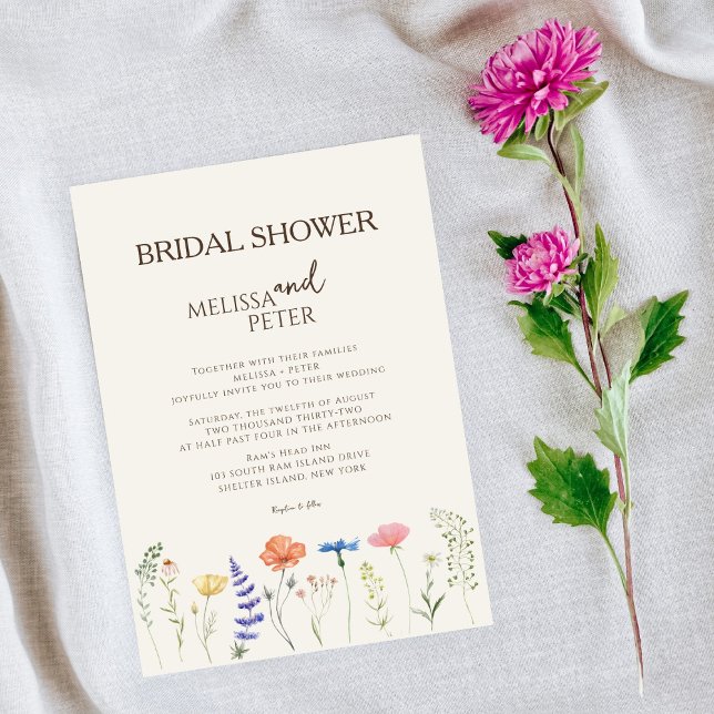 Wildflower Bridal Shower Invitation (Creator Uploaded)