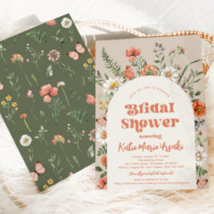 Wildflower Bridal Shower Invitation