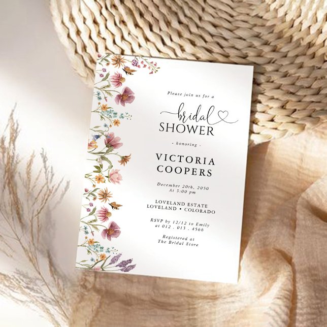 Wildflower Bridal Shower Invitation (Creator Uploaded)