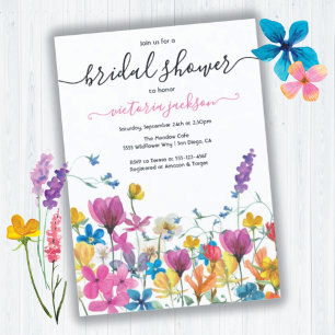 Wildflower Bridal Shower Invitation