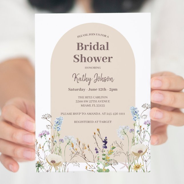 Wildflower Bridal Shower Invitation (Creator Uploaded)