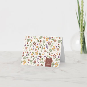 Wildflower Bridal Shower Personalised  Thank You Card