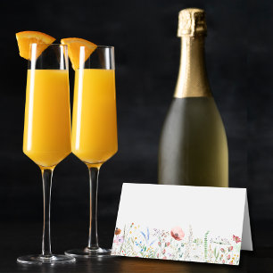 Wildflower Bridal Shower Place Card
