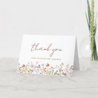 Wildflower Bridal Shower Thank You Future Mrs.