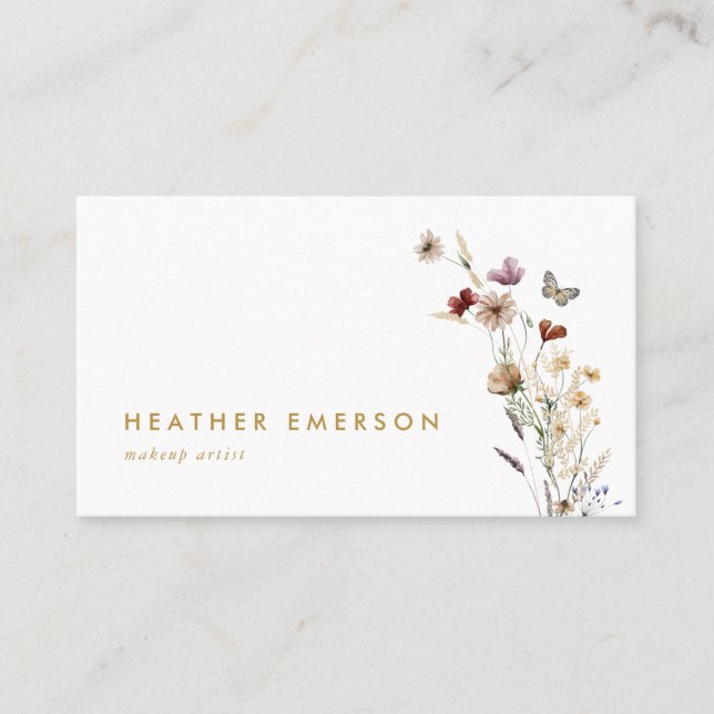 Wildflower Business Card (Front)