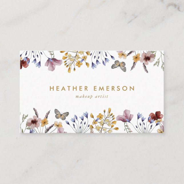 Wildflower Business Card (Front)