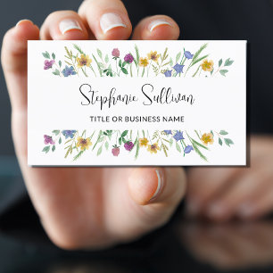 Wildflower business card