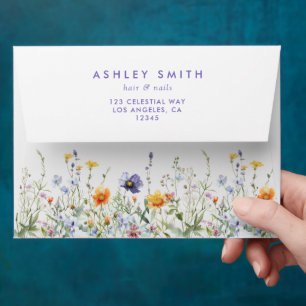 Wildflower Business Envelope