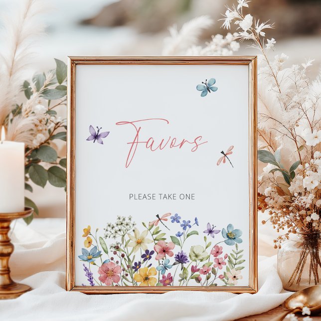 Wildflower Butterfly Baby Shower Favours Poster (Creator Uploaded)