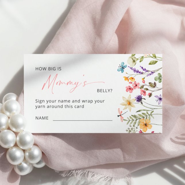 Wildflower Butterfly How Big is Mummy’s belly Enclosure Card (Creator Uploaded)