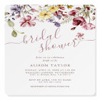Wildflower Calligraphy Mauve Bridal Shower 