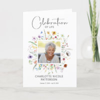 Wildflower Celebration of Life Photo Funeral