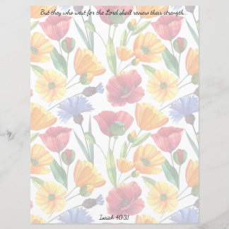 Wildflower Christian Stationery