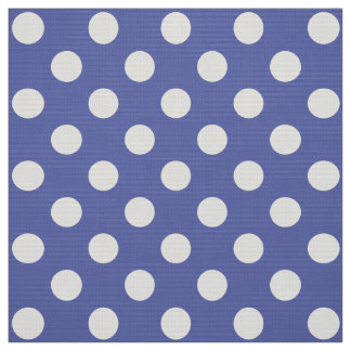 WILDFLOWER - Classic Polka Dots on Nautical Blue Fabric