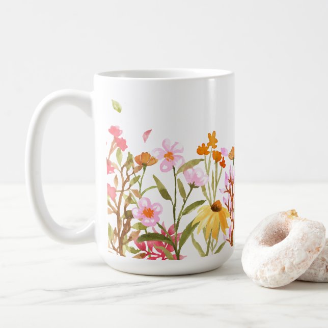 Wildflower Coffee Mug (With Donut)