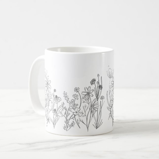 Wildflower  coffee mug (Front Left)