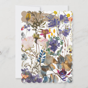 Wildflower Collage Invitation 