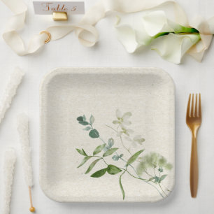 Wildflower Custom Paper Plate