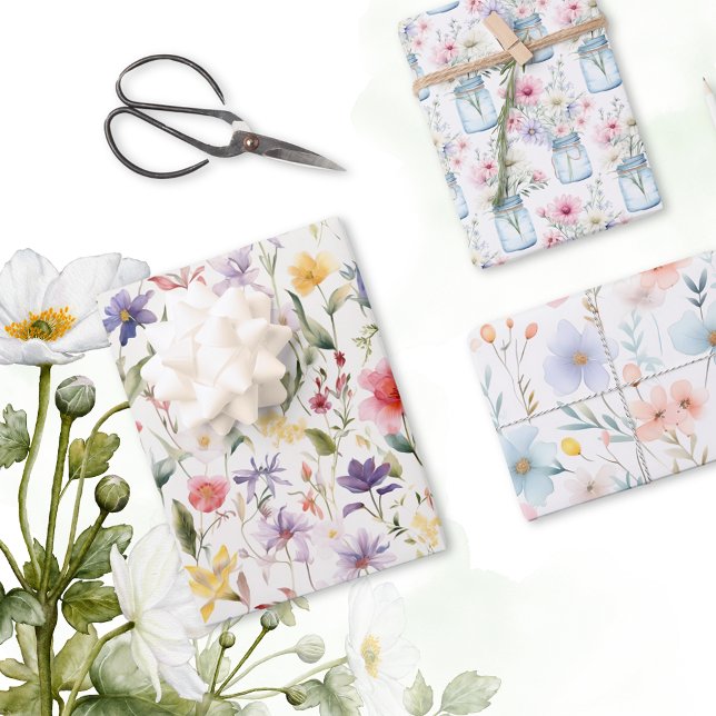 Wildflower Delights Wrapping Paper Sheet (Creator Uploaded)