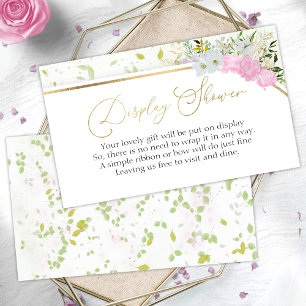 Wildflower Display Shower Bridal Shower Enclosure Card