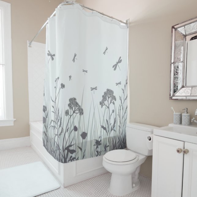 Wildflower Dream Shower Curtain (In Situ)