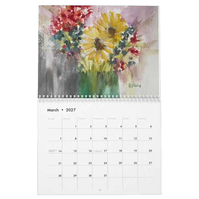 Wildflower Dreams Calendar 2025 (Mar 2027)