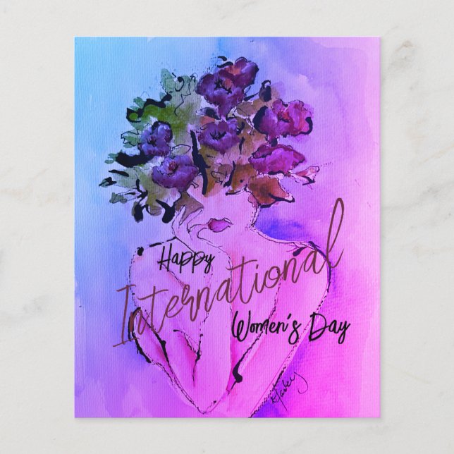 Wildflower Dreams Flat  Note Card (Front)