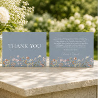 Wildflower Dusty Blue Boho Wedding