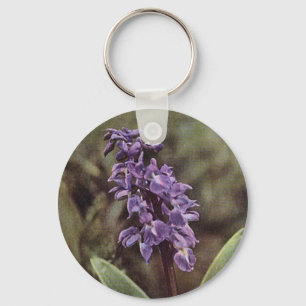 Wildflower: Early Purple Orchids Key Ring