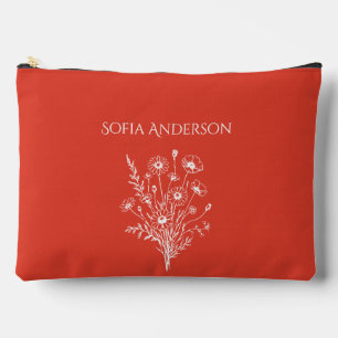 Wildflower Elegance- Accessory Pouch