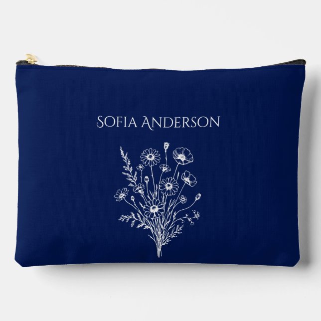 Wildflower Elegance- Accessory Pouch (Front)