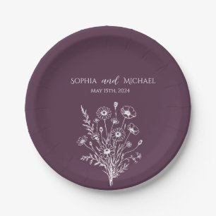 Wildflower Elegance-Wedding- Napkins Paper Plate
