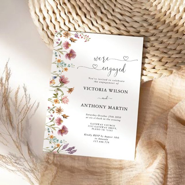 Wildflower Engagement Party Invitation (Creator Uploaded)