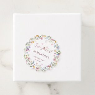 Wildflower Fairy Garden 1st Birthday Party Favour Tags