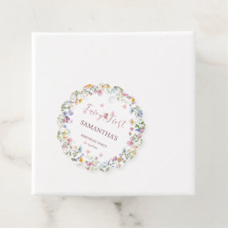 Wildflower Fairy Garden 1st Birthday Party Favour Tags
