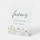 Wildflower Favours Sign